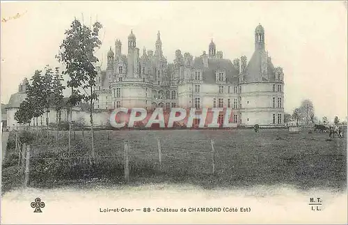 Cartes postales Loir et Cher Chateau de Chambord Cote Est