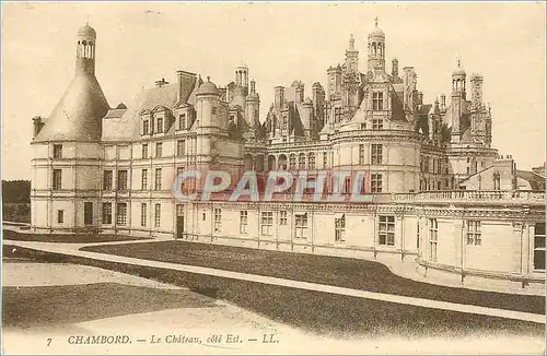 Cartes postales Chambord Le Chateau Cote Est