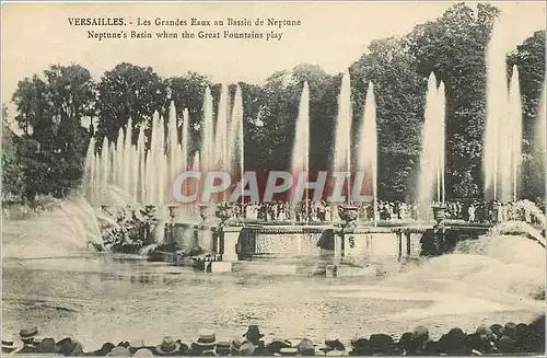 Cartes postales Versailles Les Grandes Eaux au Bassin de Neptune