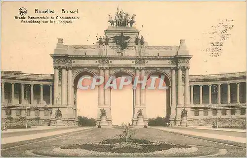 Cartes postales Bruxelles Arcade Monumentale du Cinquantenaire