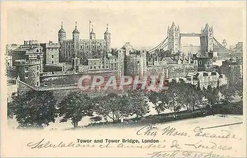 Cartes postales Tower and Tower Bridge London