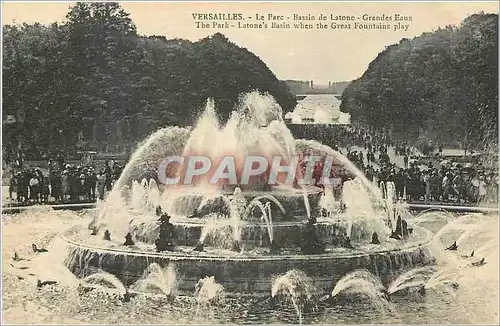 Ansichtskarte AK Versailles Le Parc Bassin de Latone Grandes Eaux