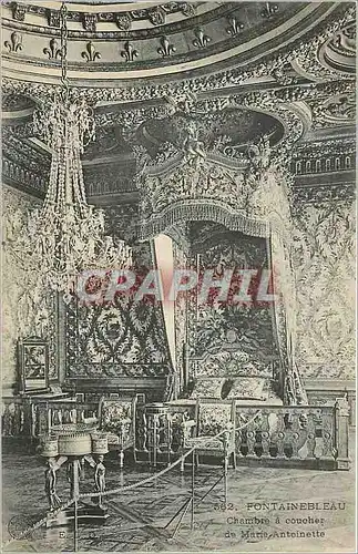 Cartes postales Fontainebleau Chambre a coucher de Marie Antoinette