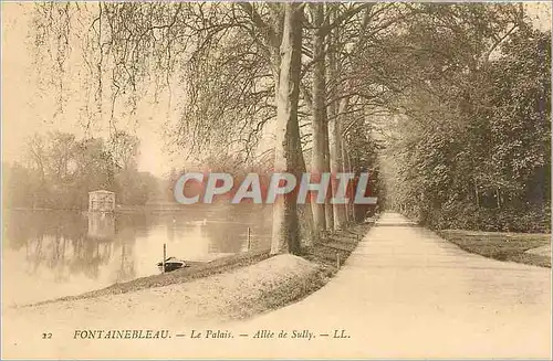 Cartes postales Fontainebleau Le Palais Allee de Sully