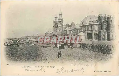 Cartes postales Dieppe Le Casino et la Plage