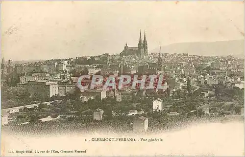 Cartes postales Clermont Ferrand Vue generale