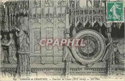 Ansichtskarte AK Cathedrale de Chartres Pourtour du Choeur