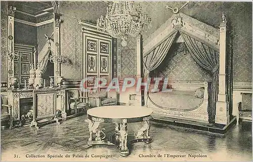 Ansichtskarte AK Collection speciale du Palais de Compiegne Chambre de l'Empereur Napoleon