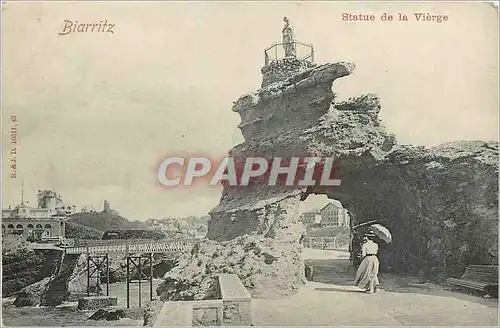 Cartes postales Biarritz Statue de la Vierge