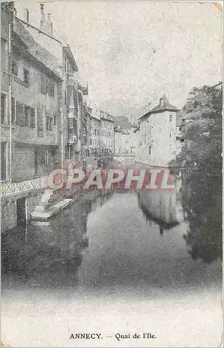 Cartes postales Annecy Quai de l'Ile