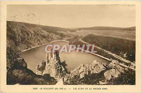 Ansichtskarte AK La Schlucht Lac Blanc et le Rocher Hans