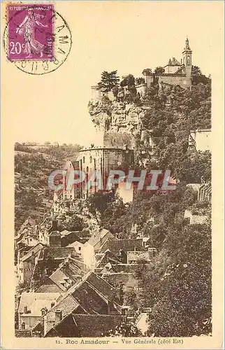 Cartes postales Roc Amadour Vue Generale Cote Est