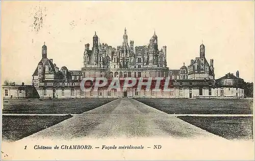 Ansichtskarte AK Chateau de Chambord Facade meridionale