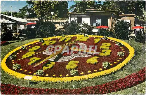 Cartes postales moderne Geneve L'Horloge fleurie