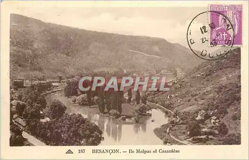 Cartes postales Besancon Ile Malpas et Casamere