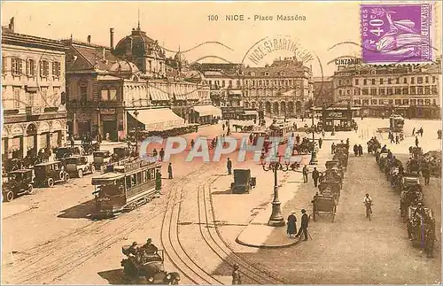 Ansichtskarte AK Nice Place Massena Tramway