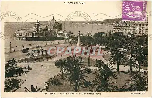 Ansichtskarte AK La Cote d'Azur Nice Jardin Albert Ier et Jetee Promenade