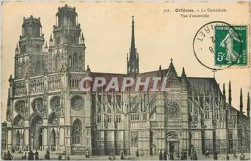 Cartes postales Orleans la Cathedrale Vue d'Ensemble