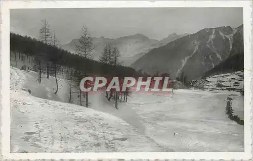 Moderne Karte Mont Genevre Et la chaine de Montbrisson