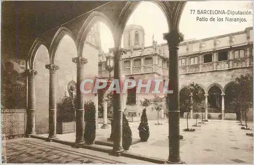 Cartes postales Barcelona Diputacion Patio de los Naranjos