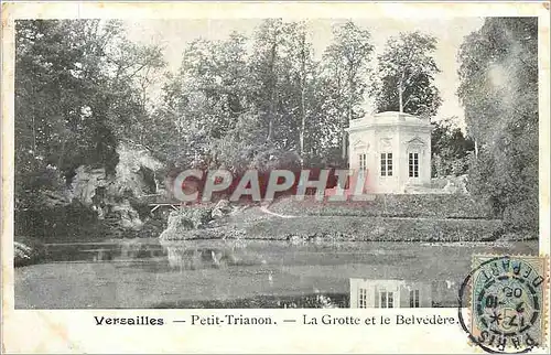 Ansichtskarte AK Versailles Petit Trianon La Grotte et le Belvedere