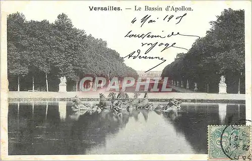 Cartes postales Versailles Le Bassin d'Apollon