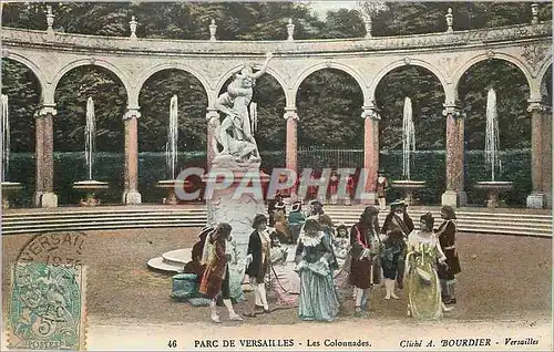 Ansichtskarte AK Parc de Versailles Les Colonnades