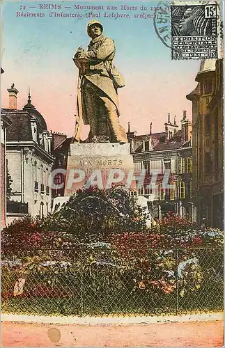 Cartes postales Reims Monument aux Morts