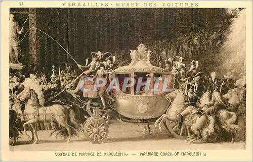 Ansichtskarte AK Versailles Musee des Voitures Voiture de mariage de Napoleon 1st