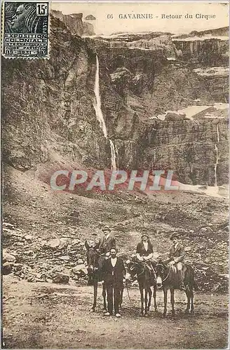 Ansichtskarte AK Gavarnie Retour du Cirque Ane Mule