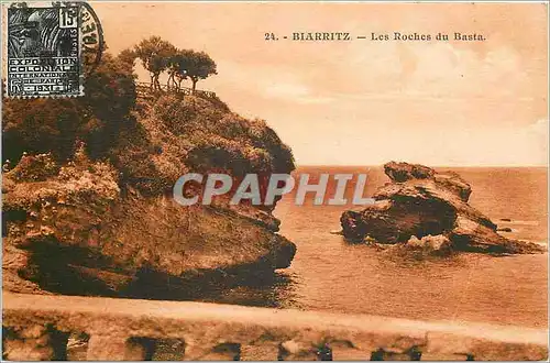 Cartes postales Biarritz Le Roches du Basta