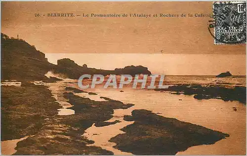 Cartes postales Biarritz La Promontoire de l'Atalaye et Rocher