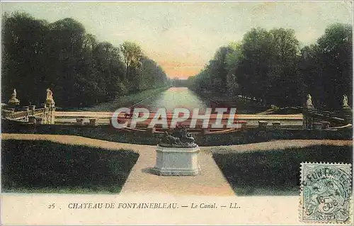 Ansichtskarte AK Chateau de Fontainebleau Le Canal