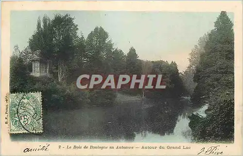 Cartes postales Le Bois de Boulogne en Automne Autour du Grand Lac