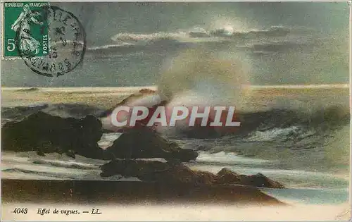 Cartes postales Effet de vagues