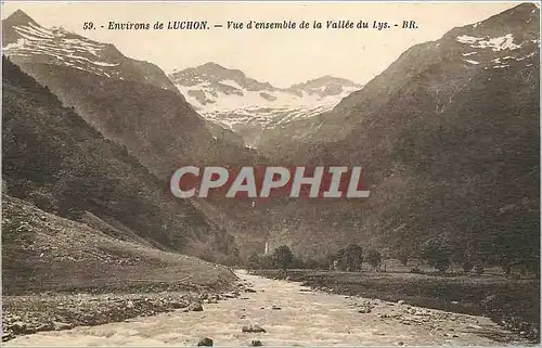 Ansichtskarte AK Environs de Luchon Vue d'ensemble de la Vallee du Lys
