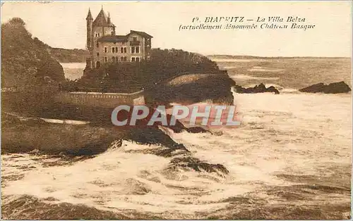 Cartes postales Biarritz La Villa Belza actuellement denommee Chateau Basque