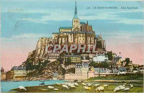 Cartes postales Le Mont St Michel Cote Sur Ouest