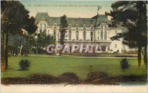 Ansichtskarte AK Cabourg Le Grand Hotel et les Jardins