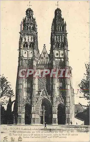 Cartes postales Tours I et L La Cathedrale St Gatien