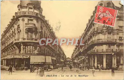 Cartes postales Orleans La rue de la Republique