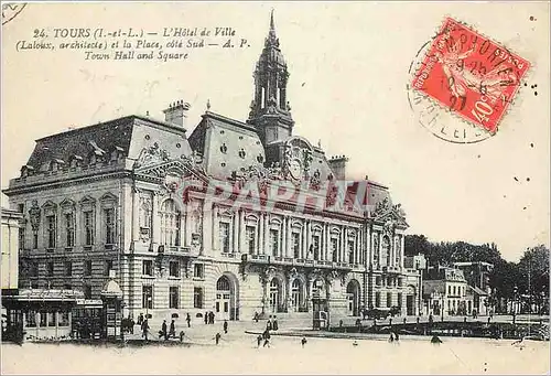 Cartes postales Tours I et L L'Hotel de Ville