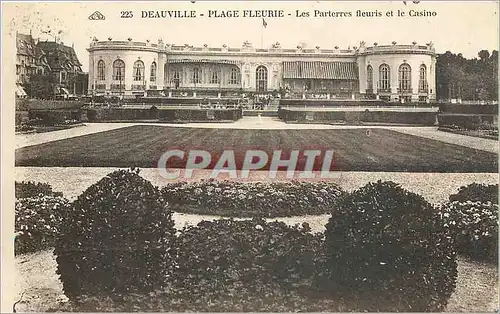 Ansichtskarte AK Deauville Plage Fleurie Les Parterres fleuris et le Casino