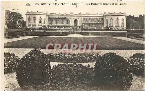 Cartes postales Deauville Plage Fleurie Les Parterres fleuris et le Casino