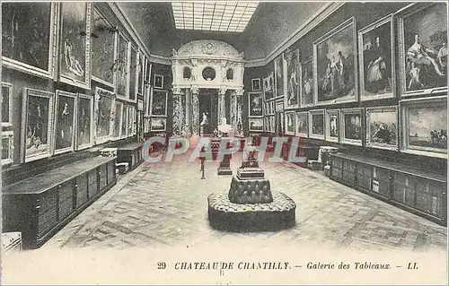 Cartes postales Chateau de Chantilly Galerie des Tableaux