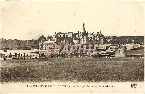 Ansichtskarte AK Chateau de Chantilly Vue generale