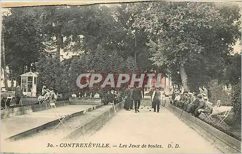 Cartes postales Contrexeville Les Jeux de boules Petanque