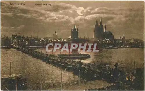 Cartes postales Koln a Rh Abendstimmung