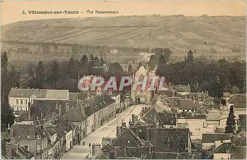 Cartes postales Villeneuve sur Yonne Vue Panoramique