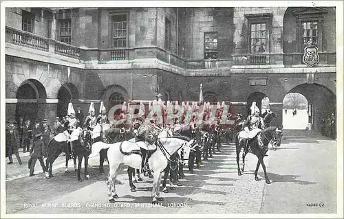 Cartes postales Royal Horse Guards Changing guard Whitehall London Militaria